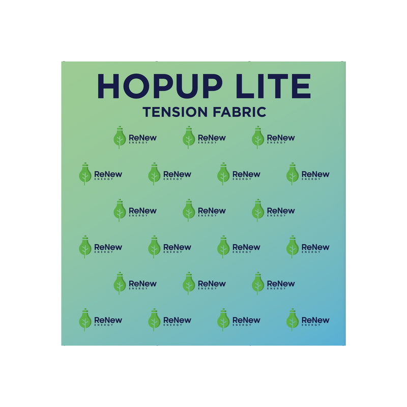 Hopup Lite 8ft Straight Full Height Tension Fabric Display