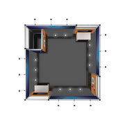 Hybrid Pro 20x20 Modular Island Kit 18B