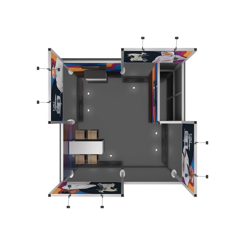 Hybrid Pro 20x20 Modular Island Kit 19B