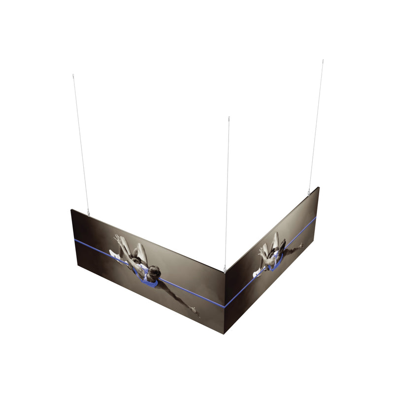 8ft x 8ft x 3ft L-Shaped Hanging Structure
