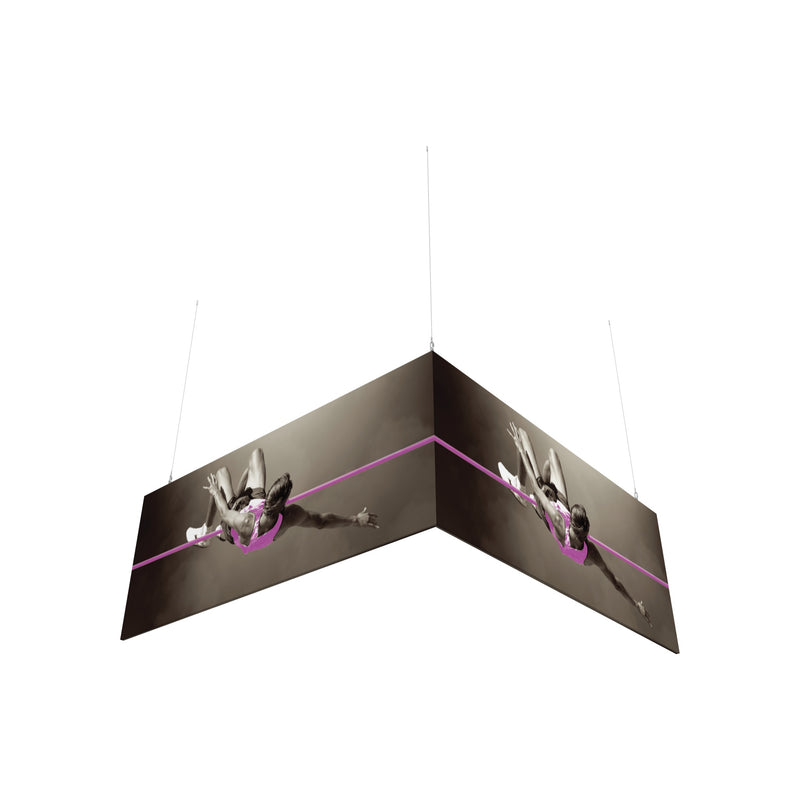 10ft x 10ft x 4ft L-Shaped Hanging Structure