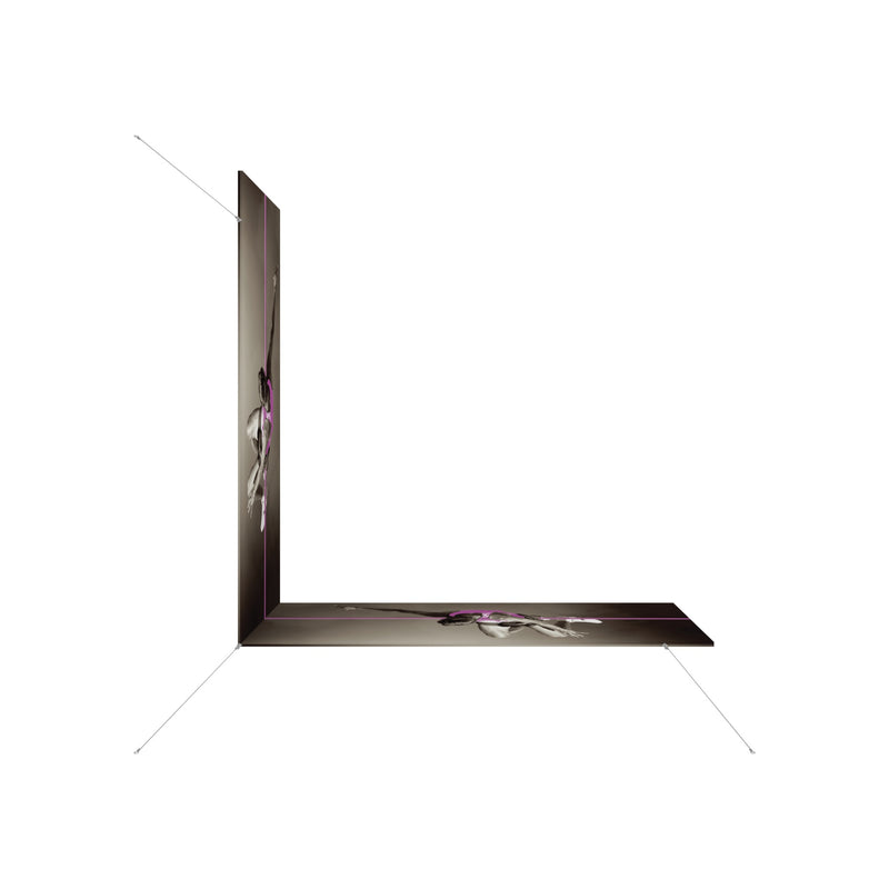 10ft x 10ft x 4ft L-Shaped Hanging Structure