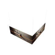 12ft x 12ft x 4ft L-Shaped Hanging Structure