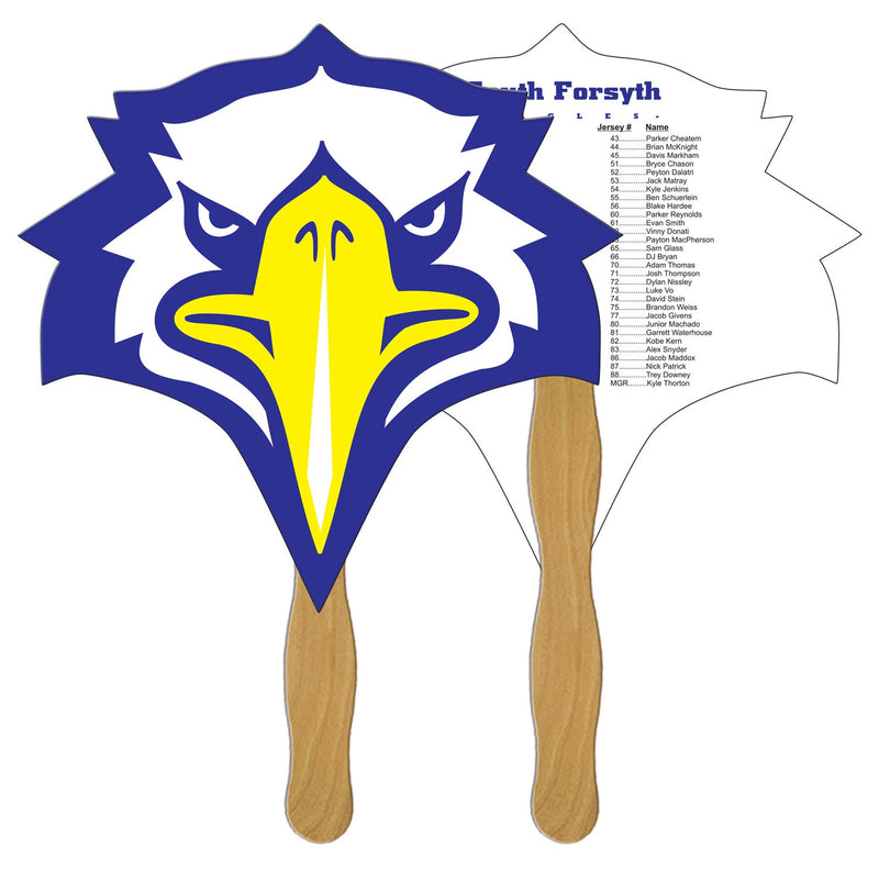 EZ-107 - Bird Hand Fan Full Color (2 Sides)