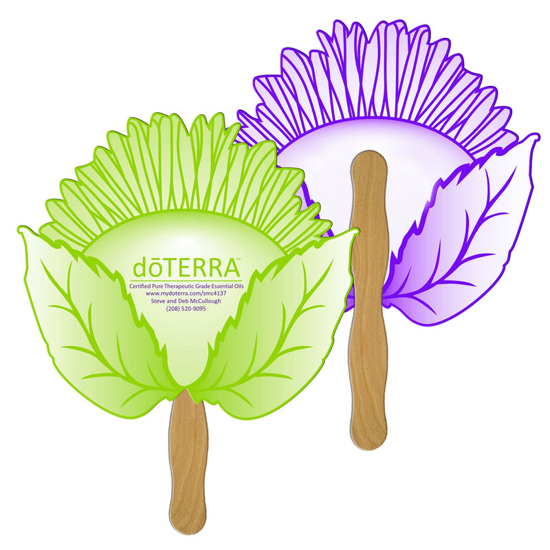 LF-111 - Sunflower Hand Fan Full Color (2 Sides)
