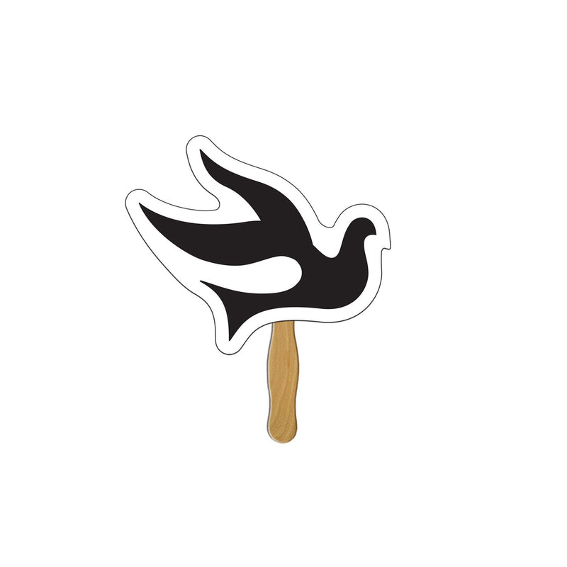 LF-116 - Dove Hand Fan Full Color (2 Sides)