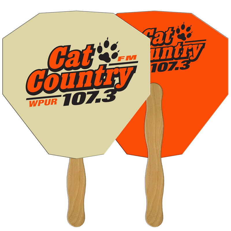 LF-121 - Gem Hand Fan Full Color (2 Sides)