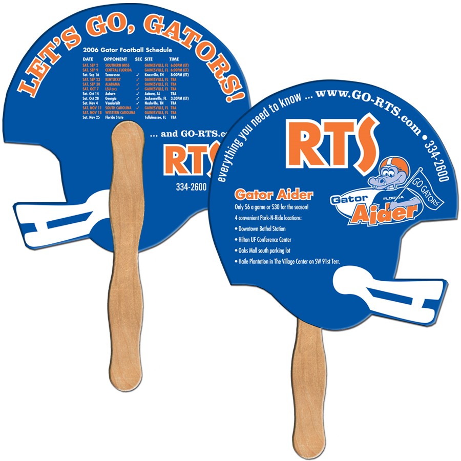 LF-12 HELMET HAND FAN FULL COLOR (2 SIDES)