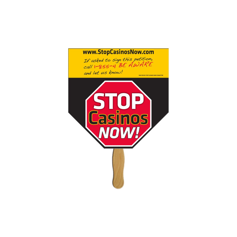 EZ-136 - Home Plate Hand Fan Full Color (2 Sides)