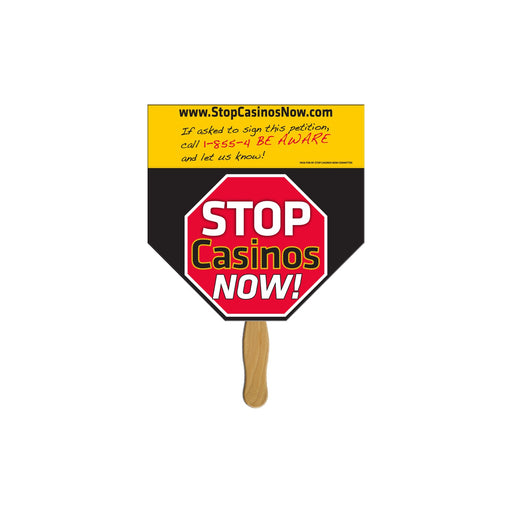 EZ-136 - Home Plate Hand Fan Full Color (2 Sides)