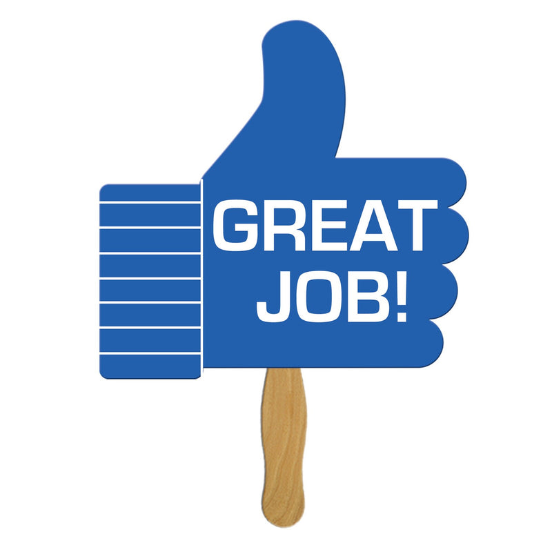 LF-142 - Thumbs Up Hand Fan Full Color (2 Sides)