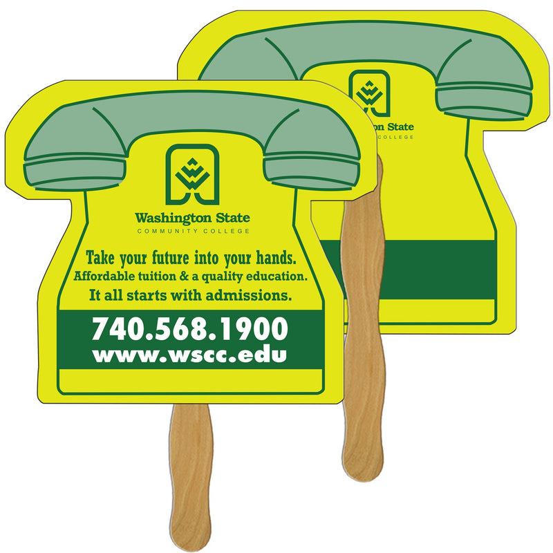 LF-14 - Phone Hand Fan Full Color (2 Sides)
