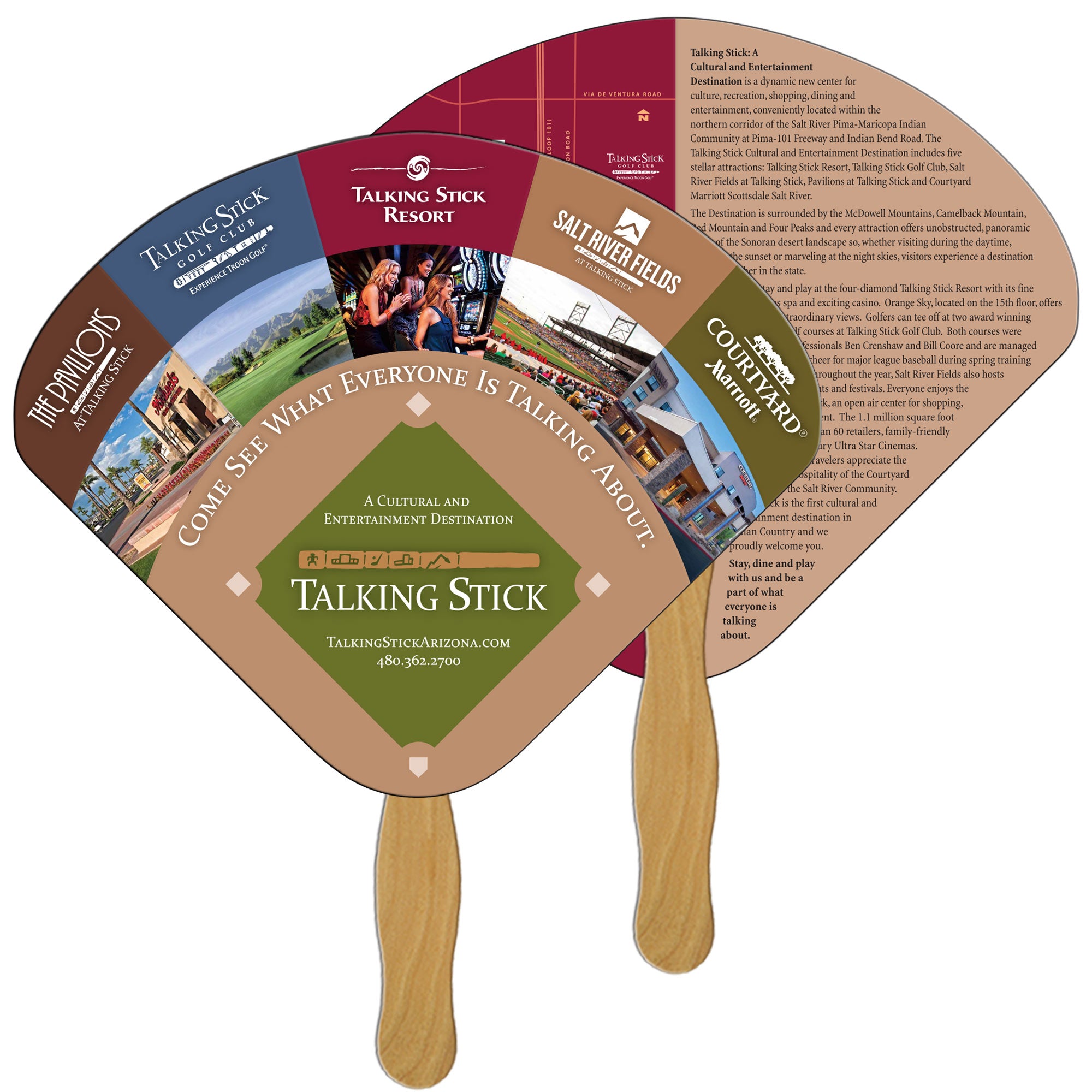 LF-18 SEASHELL HAND FAN FULL COLOR (2 SIDES)