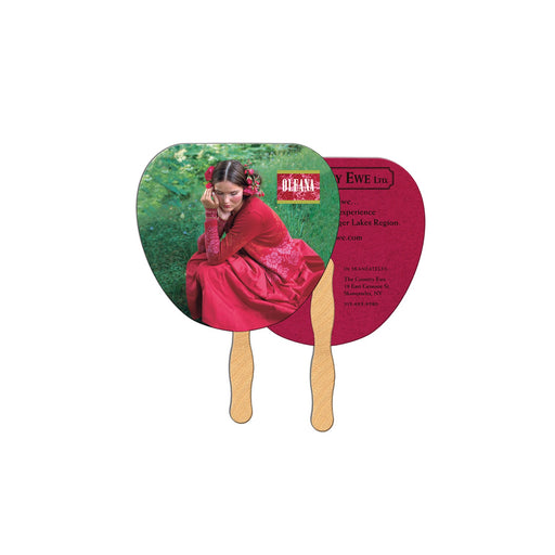 LF-23 - Palm Leaf Hand Fan Full Color (2 Sides)