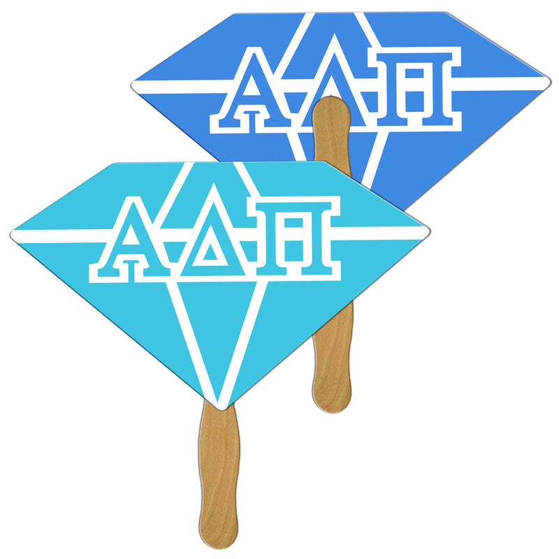 LF-28 DIAMOND HAND FAN FULL COLOR (2 SIDES)