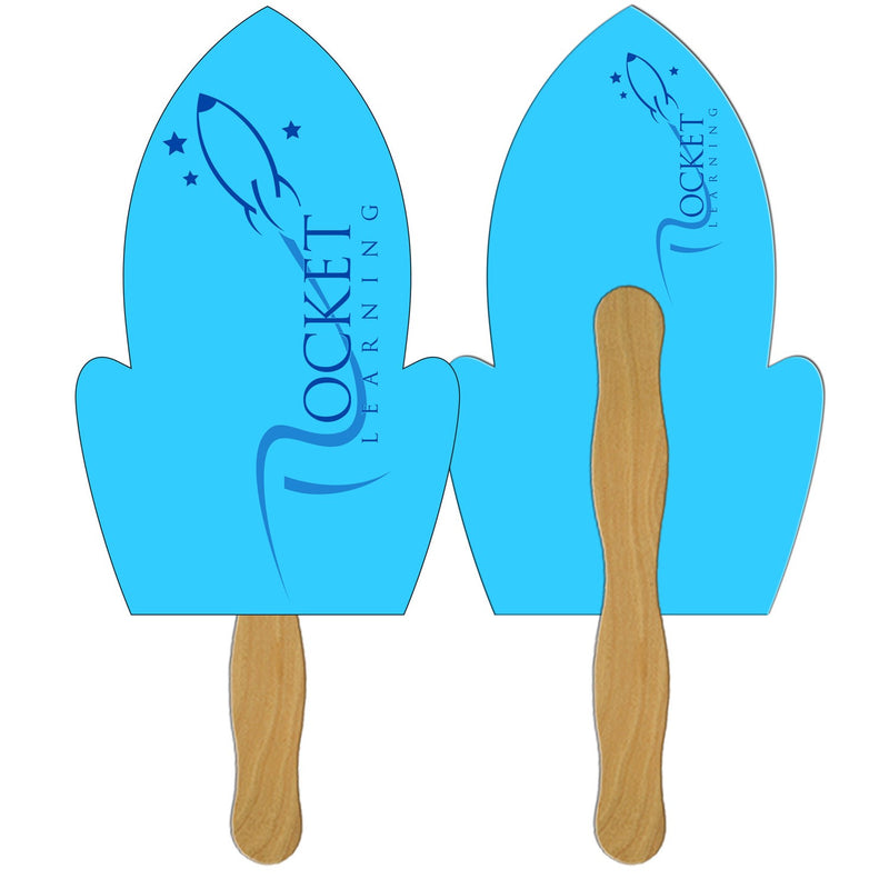 LF-33 - Rocket Hand Fan Full Color (2 Sides)