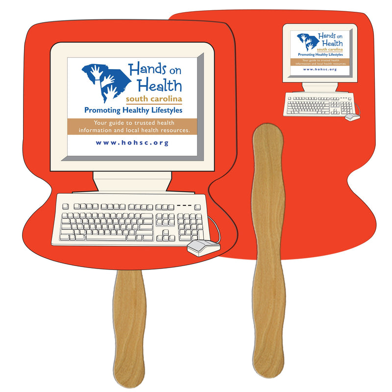 LF-38 COMPUTER HAND FAN FULL COLOR (2 SIDES)