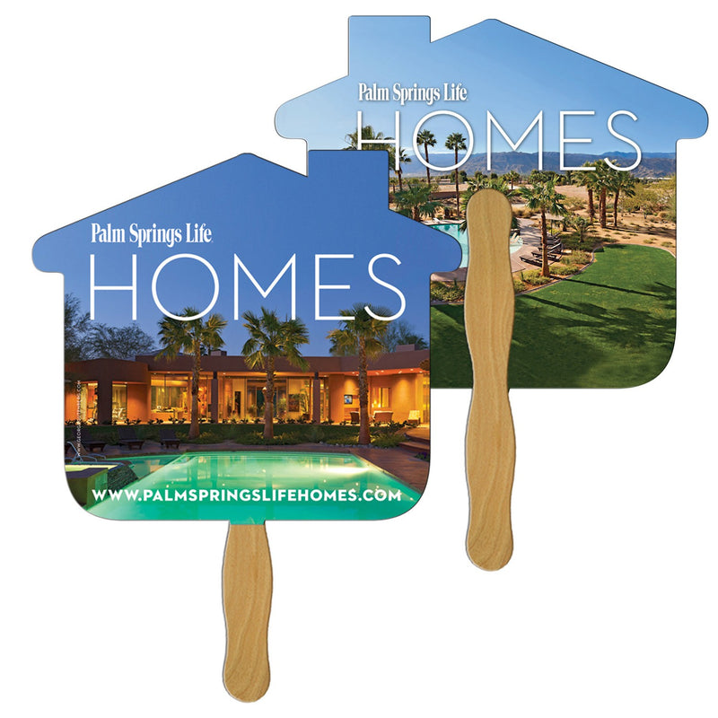 EZ-3 - House Hand Fan Full Color (2 Sides)