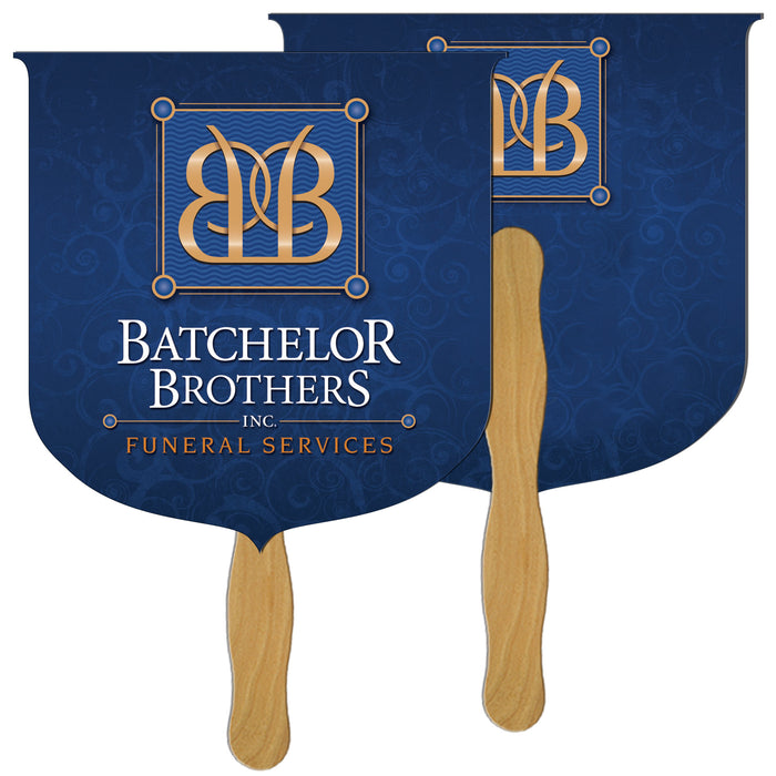 LF-43 COAT OF ARMS HAND FAN FULL COLOR (2 SIDES)