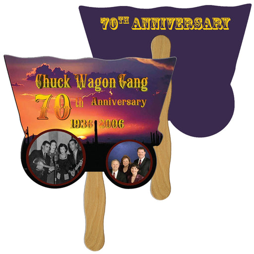 LF-44 - Wagon Hand Fan Full Color (2 Sides)