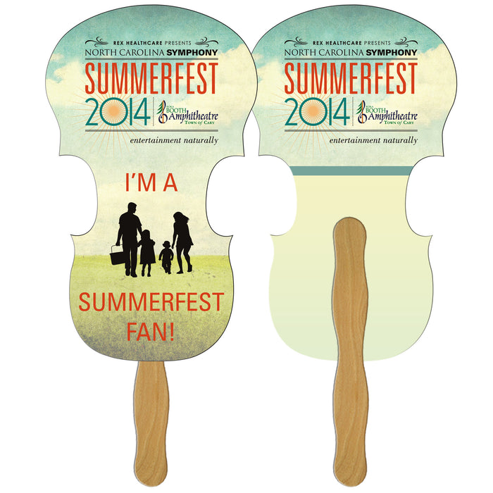 LF-48 VIOLIN HAND FAN FULL COLOR (2 SIDES)