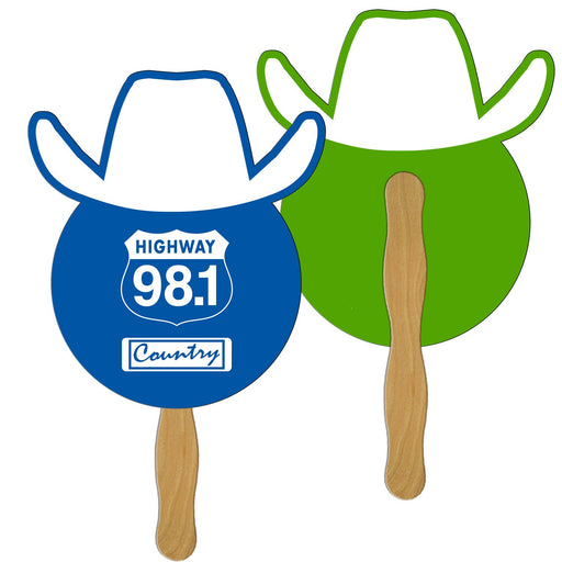 EZ-50 - Cowboy Hand Fan Full Color (2 Sides)