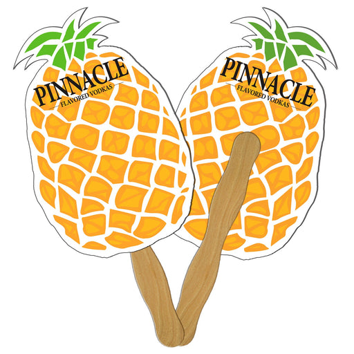 EZ-53 - Pineapple Fruit Hand Fan Full Color (2 Sides)