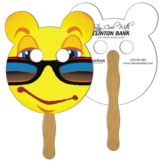 EZ-55 - Panda Bear Hand Fan Full Color (2 Sides)