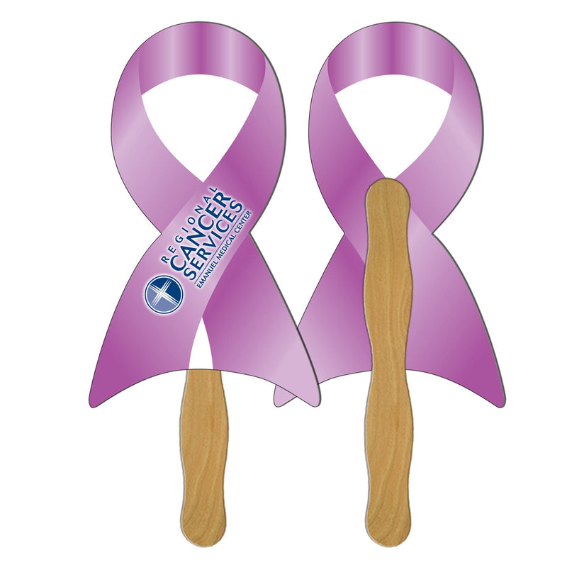 EZ-61 - Ribbon Hand Fan Full Color (2 Sides)