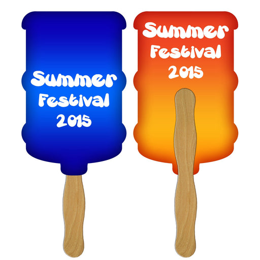 EZ-64 - Water Cooler Hand Fan Full Color (2 Sides)