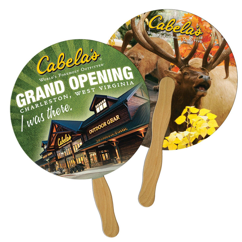 LF-6 - Round Hand Fan Full Color (2 Sides)