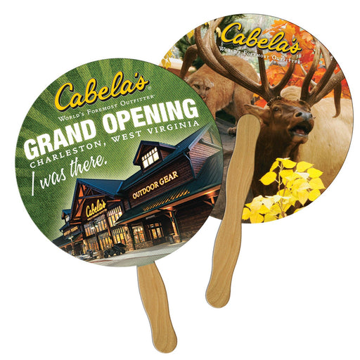 EZ-6 - Round Hand Fan Full Color (2 Sides)