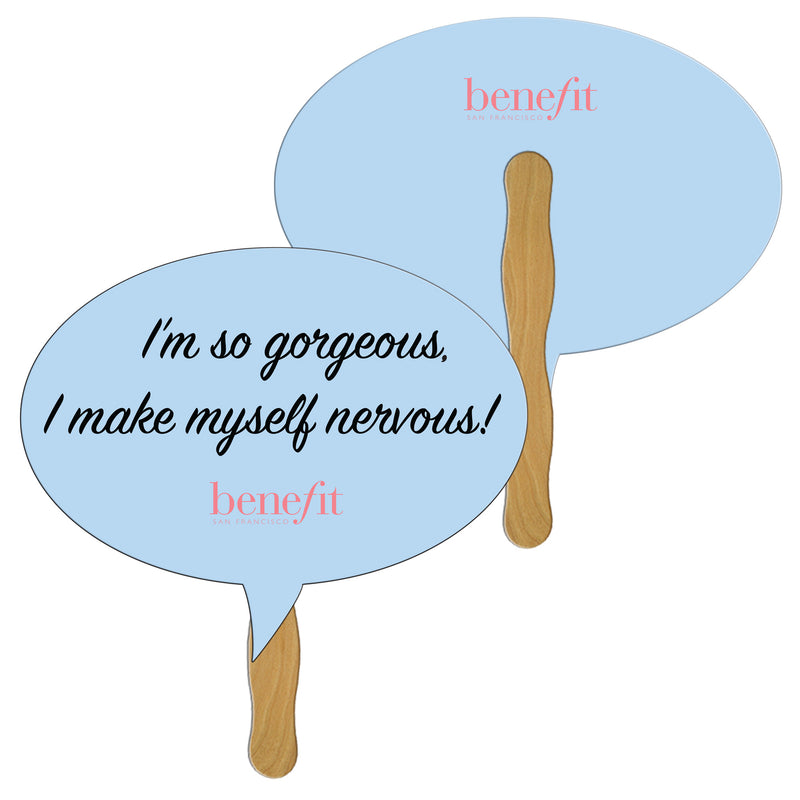 LF-71 THOUGHT BUBBLE HAND FAN FULL COLOR