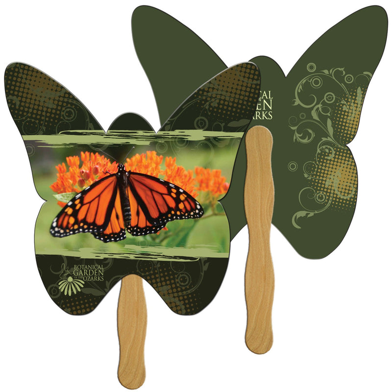LF-73 - Butterfly Hand Fan Full Color (2 Sides)