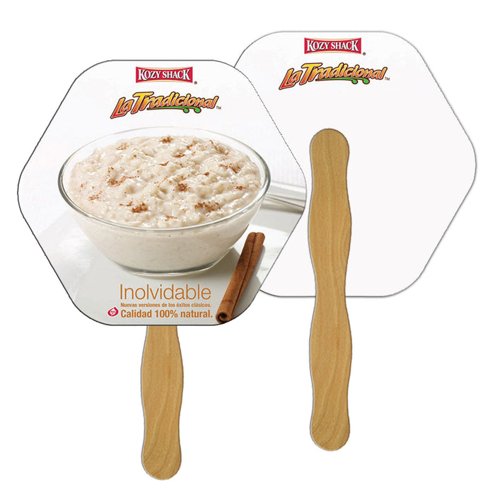 LF-75 HEXAGON HAND FAN FULL COLOR