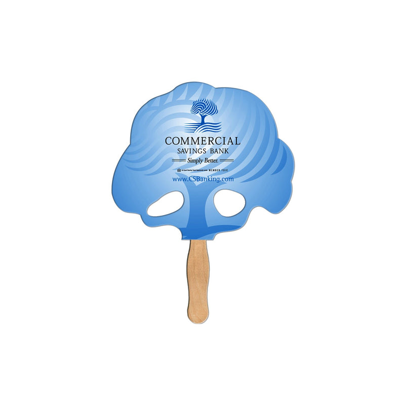 EZ-78 - Tree Hand Fan Full Color (2 Sides)