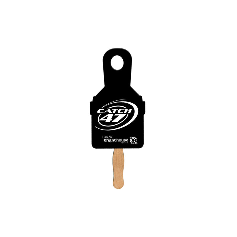 LF-94 - Paint Brush Hand Fan Full Color (2 Sides)