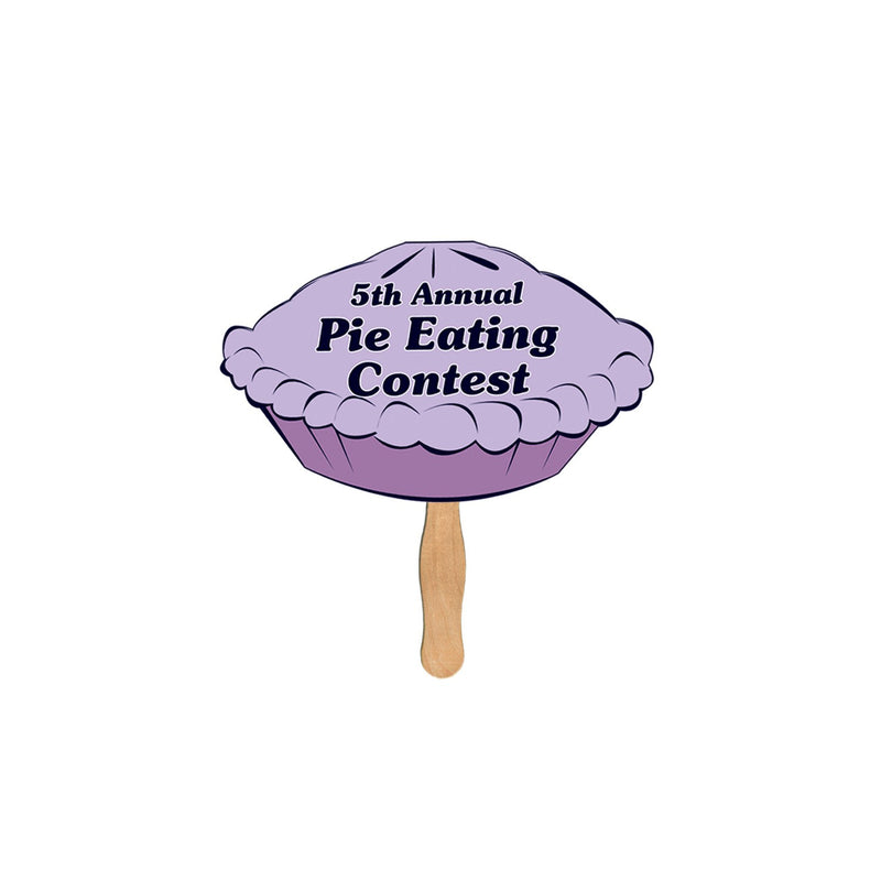 LF-97 - Pie Hand Fan Full Color (2 Sides)