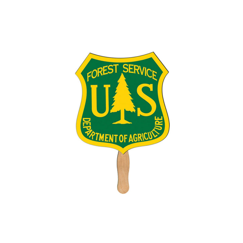 LFA-109 - Crest Auction Hand Fan Full Color
