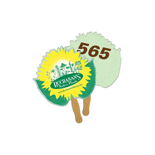 LFA-111 - Sunflower Auction Hand Fan Full Color