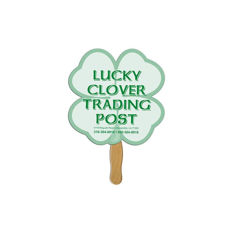 LFA-119 - Clover Auction Hand Fan Full Color
