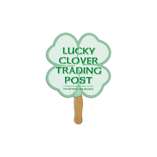 LFA-119 - Clover Auction Hand Fan Full Color