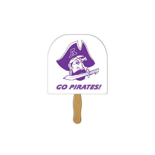 LFA-123 - Round Top Auction Hand Fan Full Color