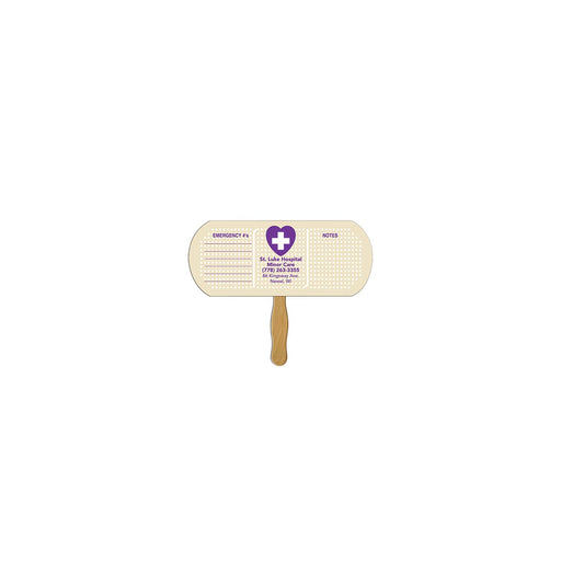 LFA-128 - Band Aid Auction Hand Fan Full Color