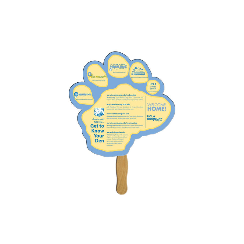 LFA-129 - Paw Auction Hand Fan Full Color