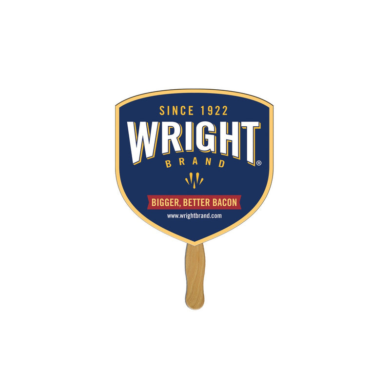 LFA-134 - Shield Auction Hand Fan Full Color