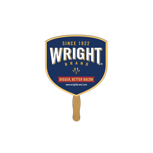 LFA-134 - Shield Auction Hand Fan Full Color