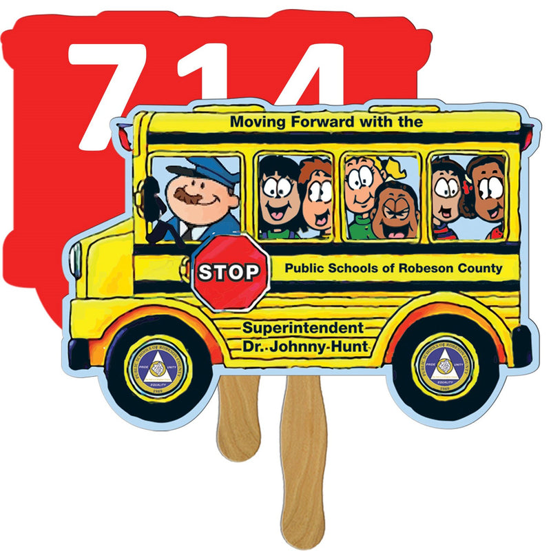 LFA-137 - Bus Auction Hand Fan Full Color