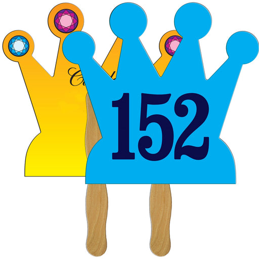 LFA-138 - Crown Auction Hand Fan Full Color