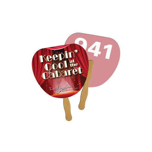 LFA-23 - Palm Leaf Auction Hand Fan Full Color